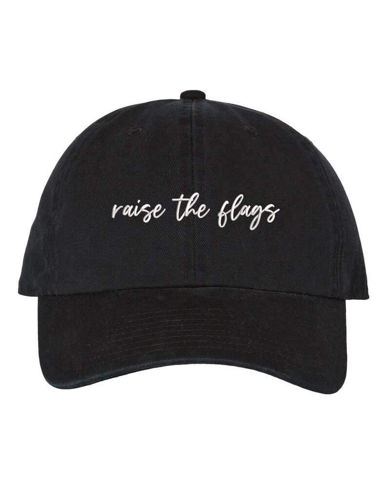 Tampa Bucs Buccaneers Super bowl Dad Hat woman girl florida cap Brady Gronk Raise the Flags Wht letters, blk hat