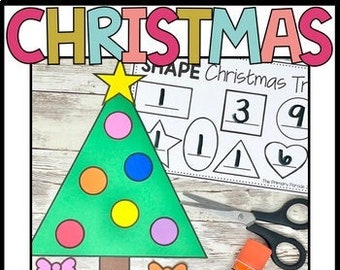 Shape Christmas tree craft | Christmas shape craft | Winter shape craft
