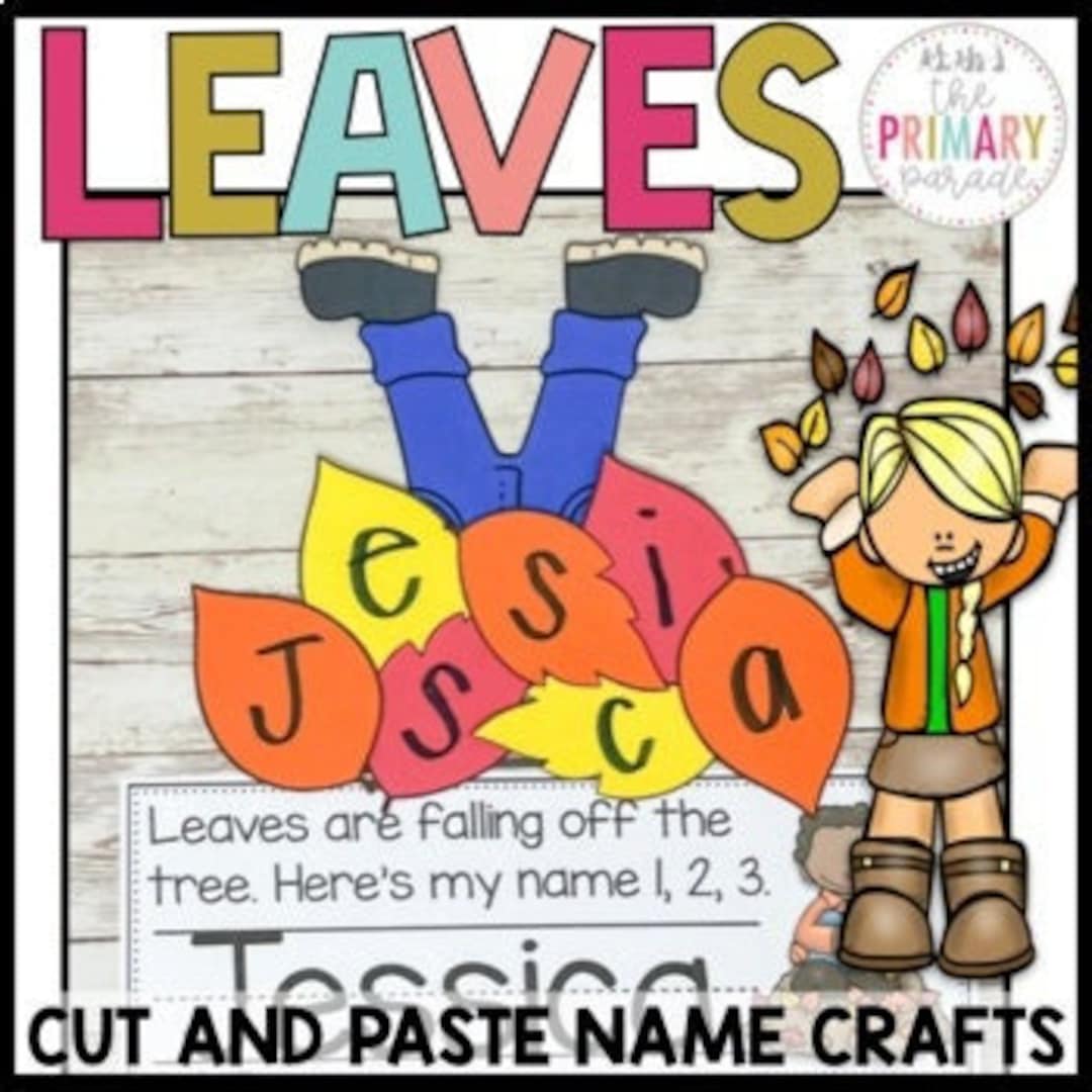 Fall Name Craft Leaf Name Craft Fall Activities Back to School