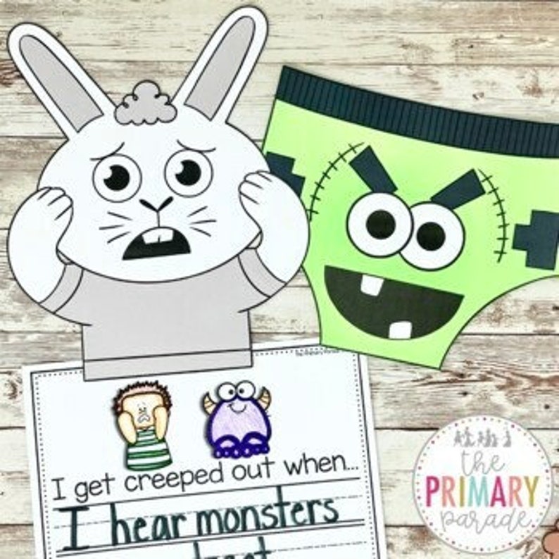 Creepy Pair of Underwear Craft Halloween Craft Halloween Read Aloud Etsy Creepy Pair of Underwear Craft Halloween Craft Halloween Read Aloud Etsy