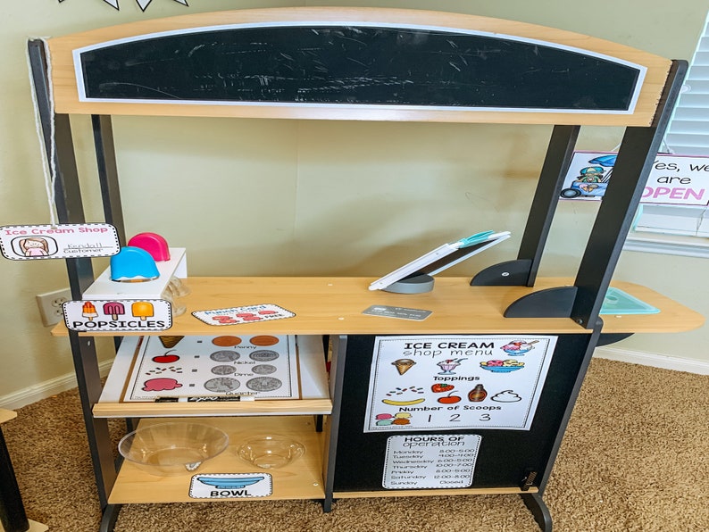 Ice Cream Shop Dramatic Play Center Etsy