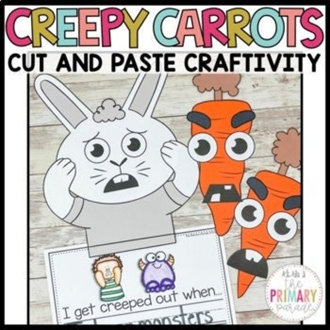 Creepy Carrots Craft Halloween Craft Halloween Read Aloud Etsy Creepy Carrots Craft Halloween Craft Halloween Read Aloud Etsy