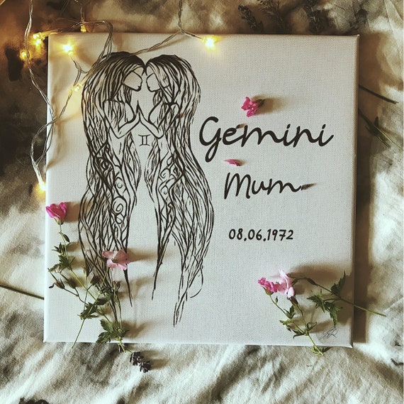 black and white personalised canvas