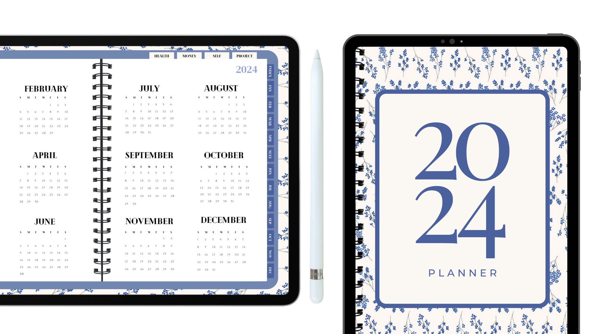 Digital Planner 2024, Goodnotes Planner, Monthly Planner, Weekly