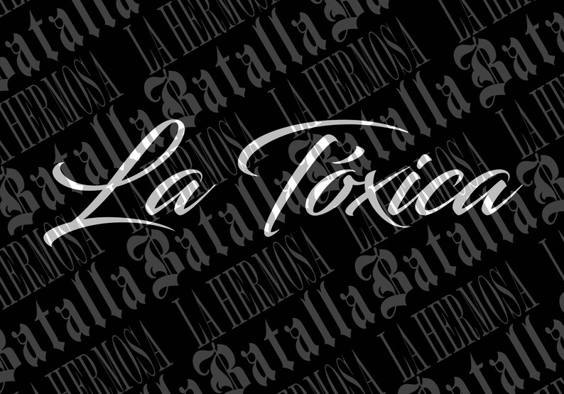 La Tóxica Decal Mexican Decal Vinyl Decal Sticker Etsy