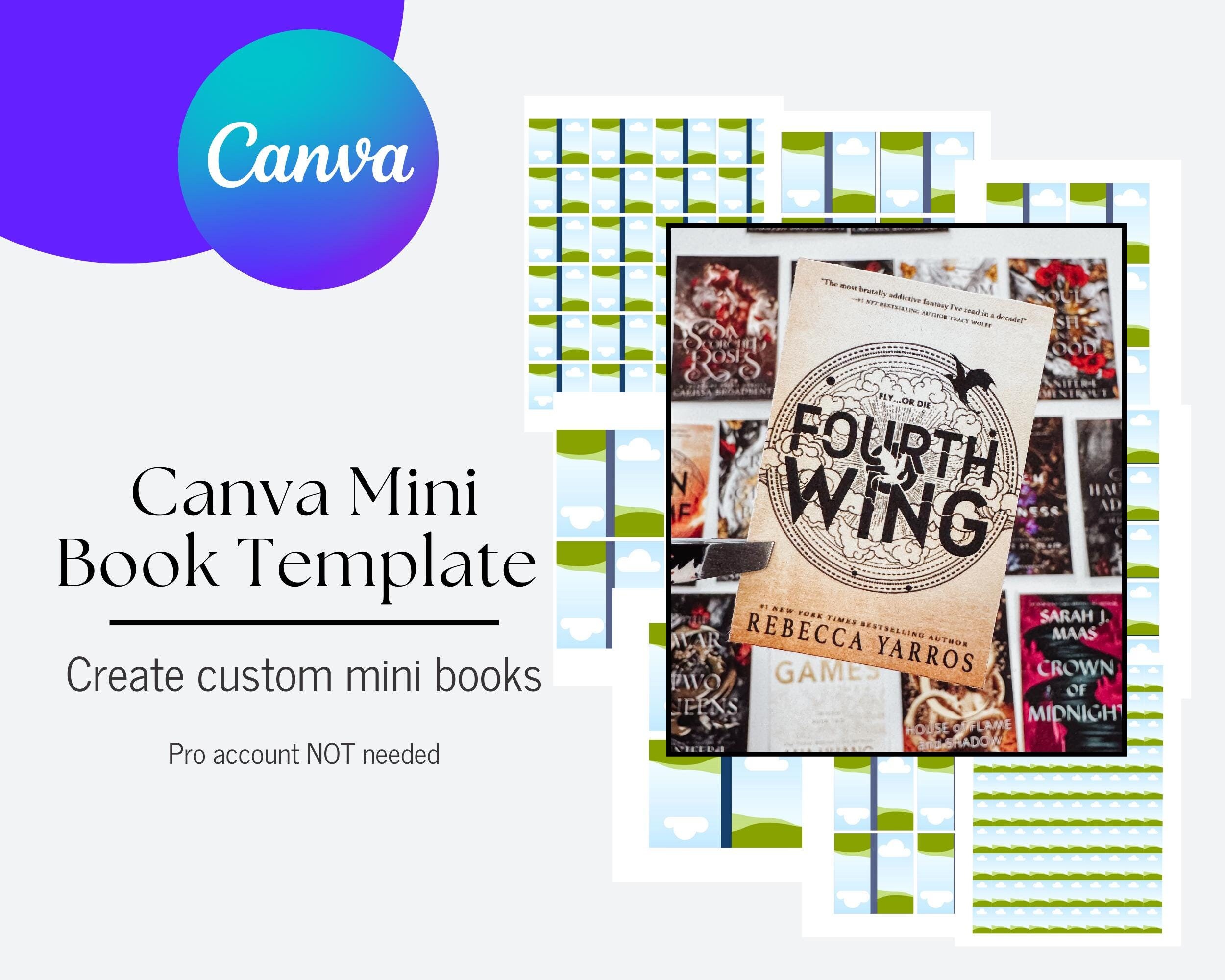 Editable Canva Template for Mini Books, DIY Printable Mini Book ...