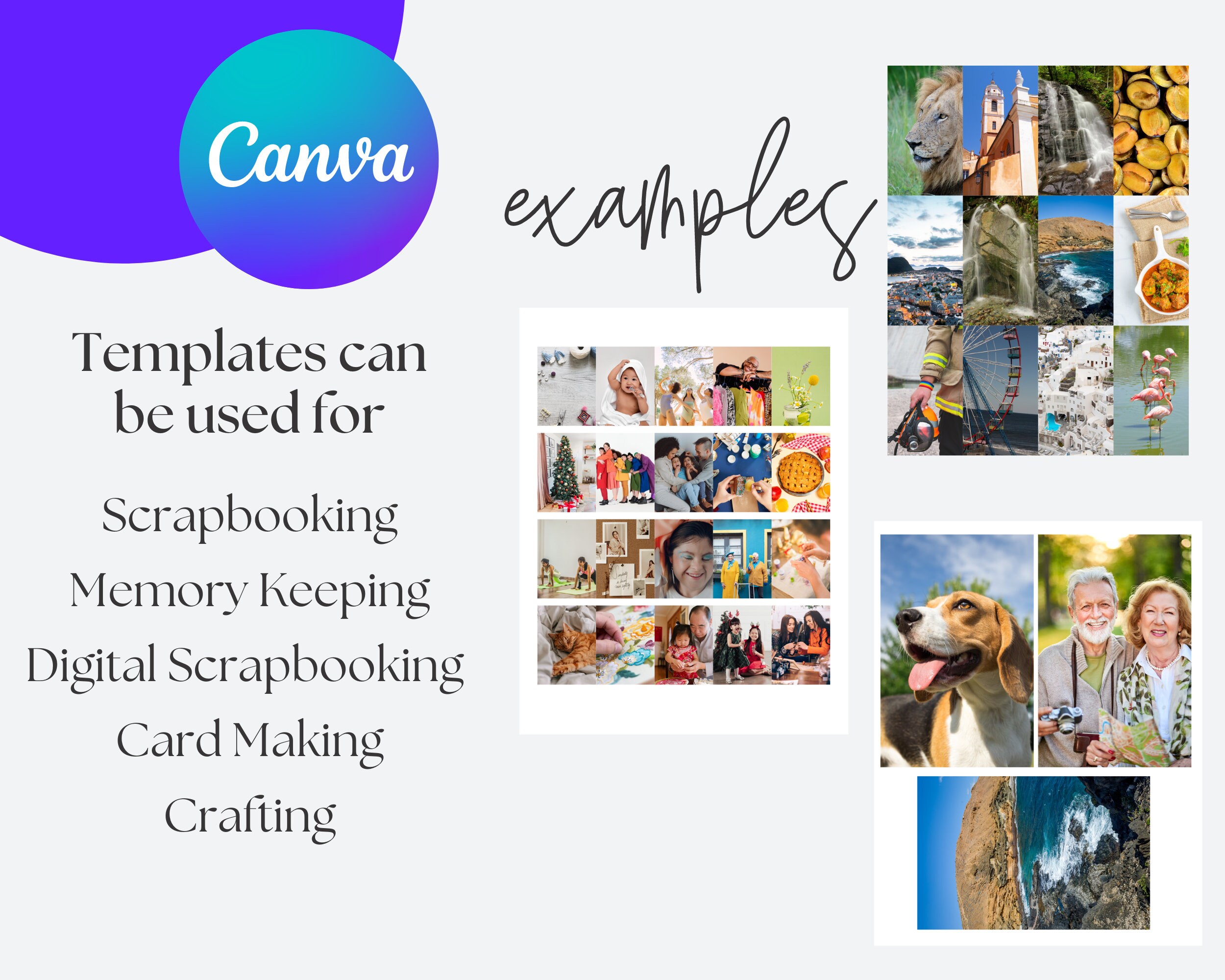 Photo Memory Template 12 Memory Planning Photo Templates, Scrapbook Templates, Photo Template ...