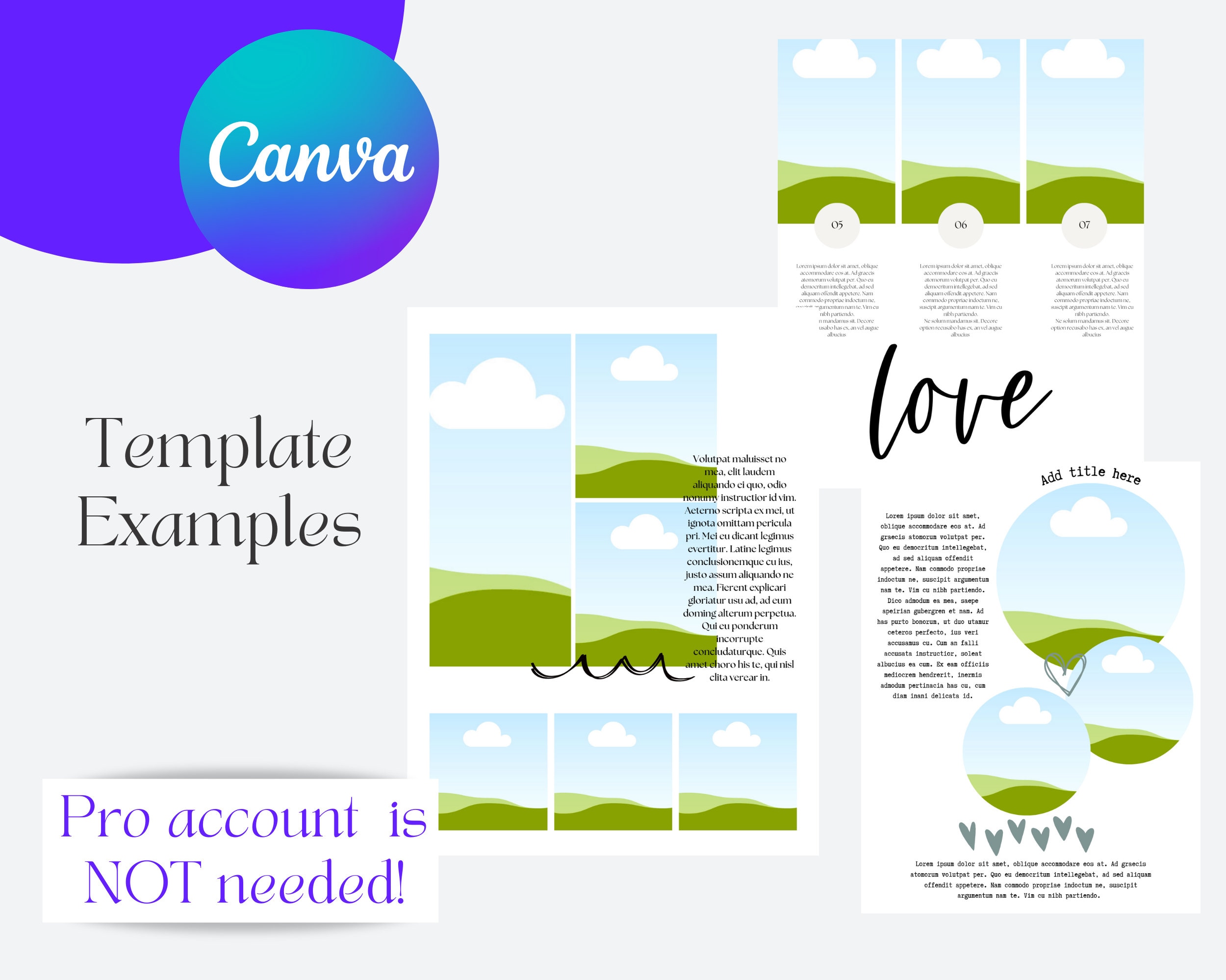 14, 6x8 Editable Scrapbook Templates, Canva Scrapbook Template
