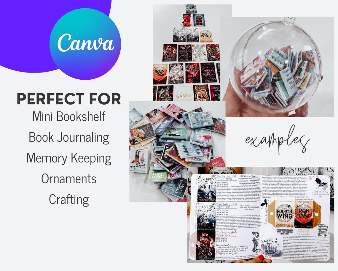 Editable Canva Template for Mini Books, DIY Printable Mini Book ...