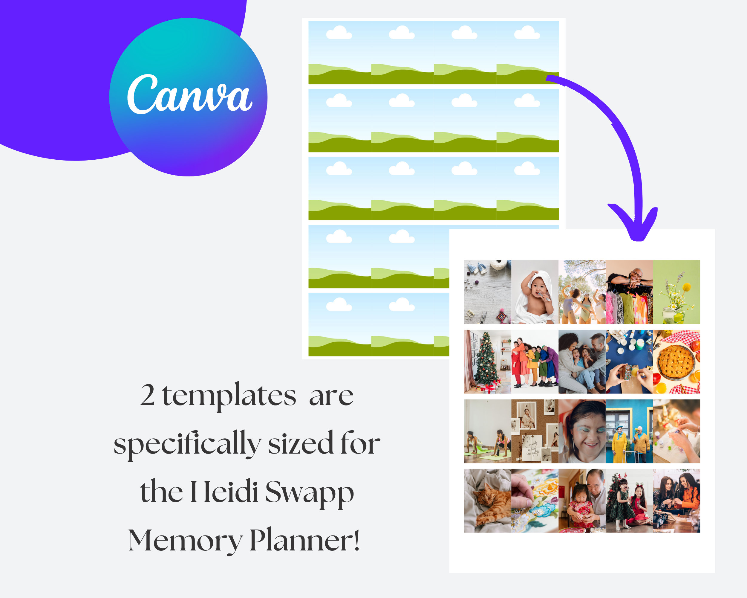 12 Memory Planning Photo Templates, Scrapbook Templates, Photo Template ...