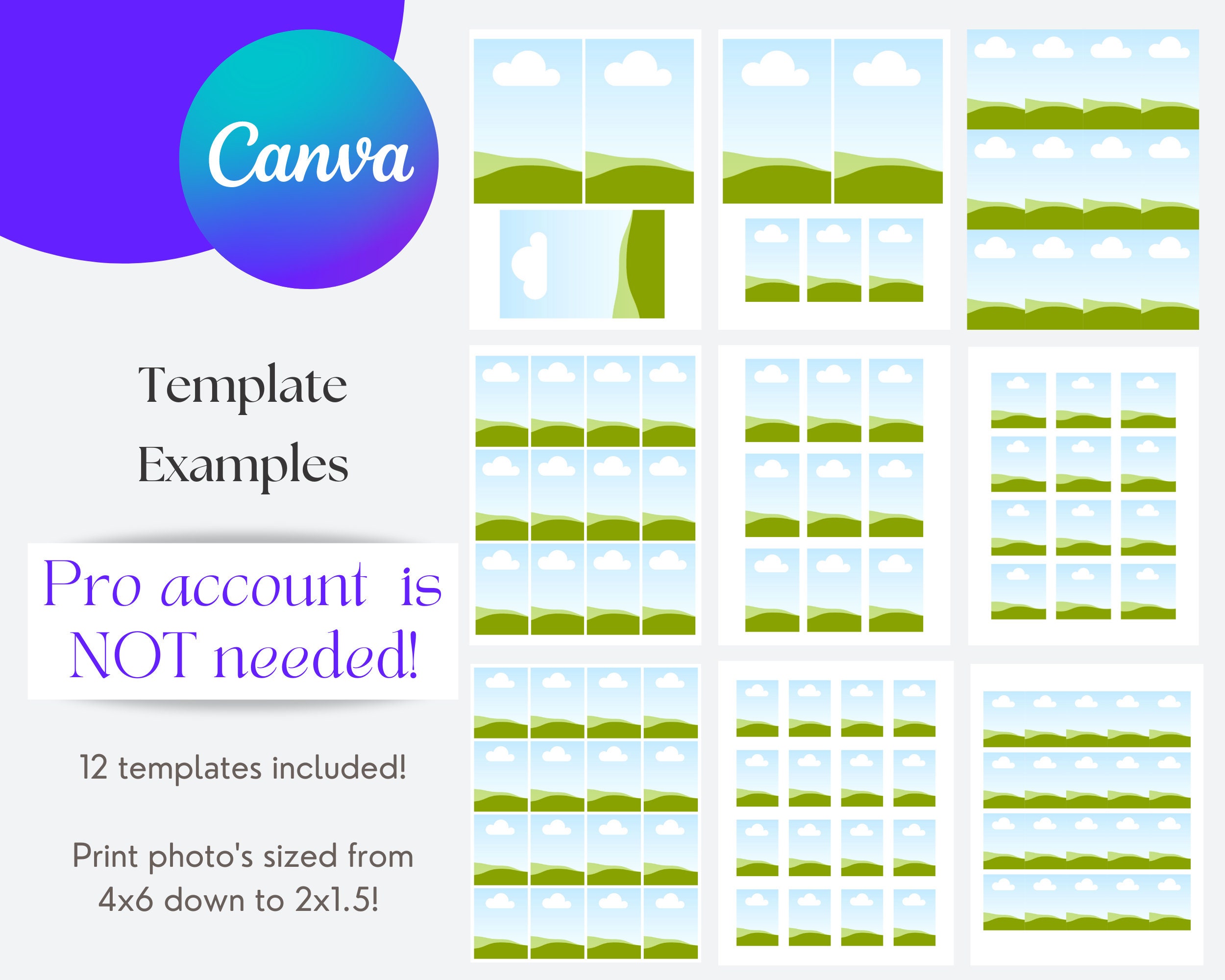 Photo Memory Template 12 Memory Planning Photo Templates, Scrapbook Templates, Photo Template ...
