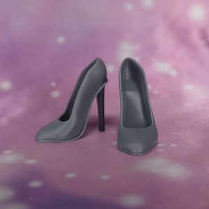 Pointed Toe 3D Printed Doll Shoes for BIG 17&quot; G1 doll