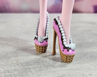 Ice cream themed platform 3D Printed G1 Doll Shoes