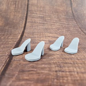 2 pair of Little Sister 3D Printed Doll Shoe Bases