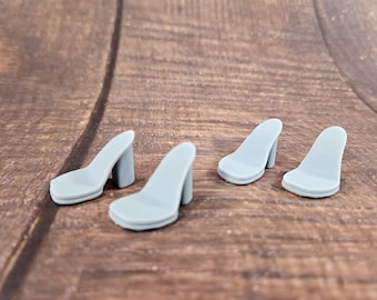 2 pair of Little Sister 3D Printed Doll Shoe Bases