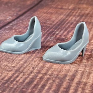 2 pair of Pointed Toe 3D Printed G3 Doll Shoes