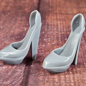 2 pair of Platform 3D Printed G1 Doll Shoes