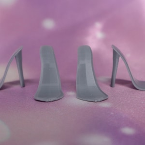 2 pair 3D Printed G1 Doll Shoe Bases