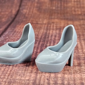 2 pair of Platform 3D Printed G3 Doll Shoes