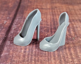 2 pair of Rounded Toe 3D Printed G1 Doll Shoes