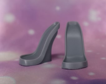 3D Printed Doll Wedge Shoe Bases for BIG 17" G1 Doll
