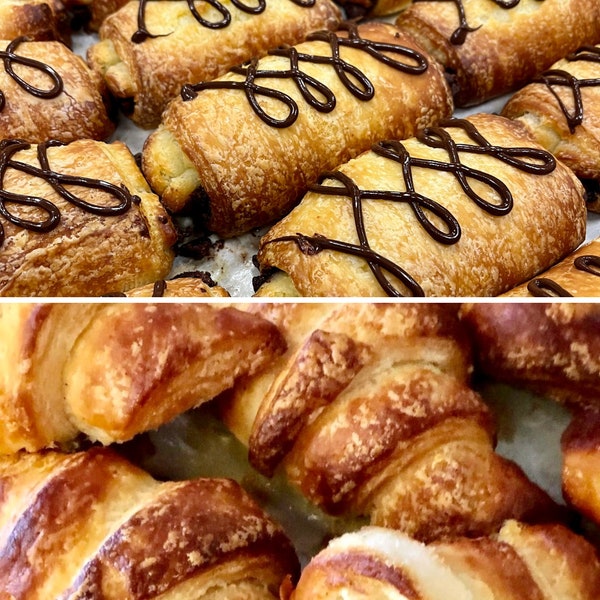 Gluten Free Croissants- Butter & Chocolate Combo Pack - Dedicated GF Kitchen