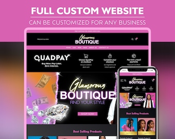 Beauty Boutique Shopify Theme: Premade Website Template