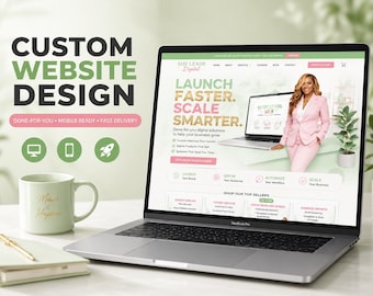 Digital Product Website Design, Custom Course Creator & Coach Website