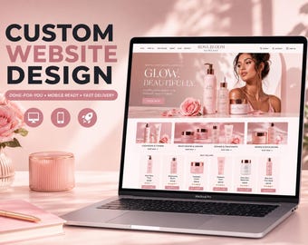 Skincare Website Design, Custom Beauty & Cosmetics Shopify Store Setup