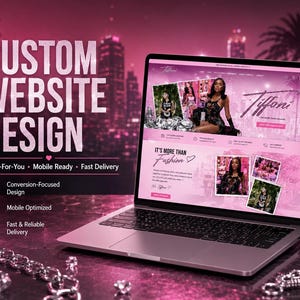 Custom Fashion Boutique Website Design | Women's Clothing Shopify Store | Glam Fashion Brand Ecommerce Web Design