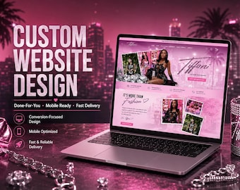 Custom Fashion Boutique Website Design | Women's Clothing Shopify Store | Glam Fashion Brand Ecommerce Web Design