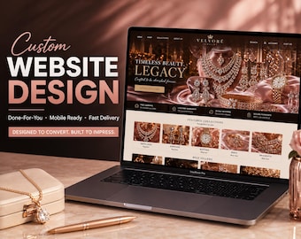 Jewelry Website Design, Custom Fine Jewelry Shopify Store for Brands