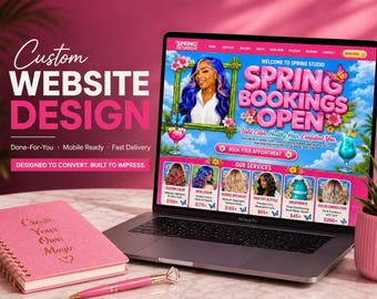 Hair Salon Website Design, Custom Booking Website for Stylists & Salons