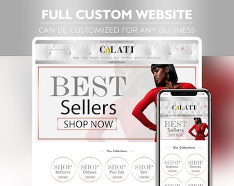 Custom Shopify Website Theme: Banners & Collection Covers