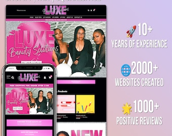 Custom Shopify & Wix Website Design with Canva Banners