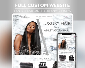 Hair Extensions Shopify Website Design: Silver Theme & Vendor List