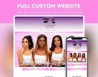 Premade Shopify Website Theme: Hair & Beauty Business