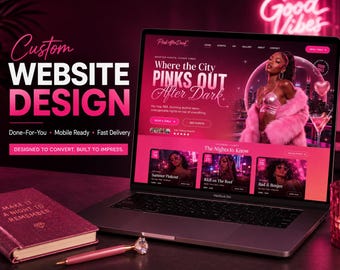 Nightclub Website Design, Custom Bar Lounge & Events Booking Website