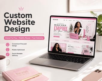 Custom Website Design for Women Entrepreneurs | Boss Babe Business Website | Coach & Personal Brand Web Design Service