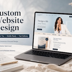 Diseño web personalizado para coaches / Sitio web de marca personal para autores y oradores / Servicio de diseño web para consultores de coaching de vida