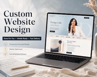 Custom Coach Website Design | Author Speaker Personal Brand Website | Life Coach Consultant Web Design Service