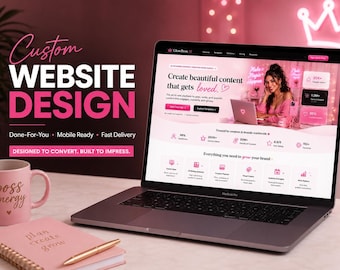 SaaS Website Design, Custom Startup Landing Page for Tech & Software