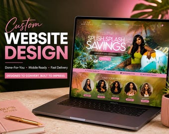 Hair Extension Website Design, Custom Bundle & Wig Shopify Store Setup