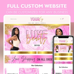 Web designer for google sites, website shipping confirmation design, shopify beauty website, beauty nusiness template, custom website design