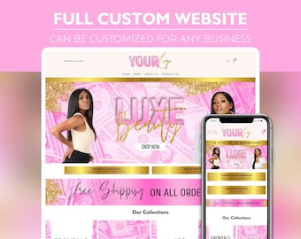 Custom Shopify Beauty Website Design, Business Template