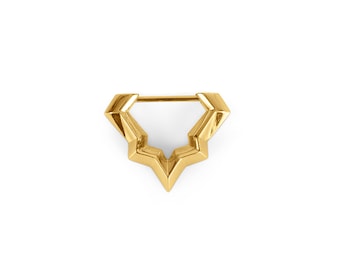 Septum Ring - Hinged - Gold
