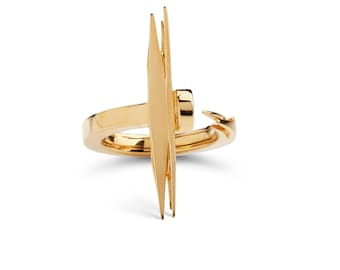 Anillo de uñas oro