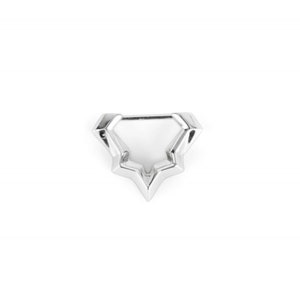 Septum Ring - Hinged - Silver
