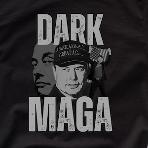 Musk Dark MAGA - T-Shirt Design Clipart Illustration, Trump-Unterstützung Digital Download, Sublimation PNG