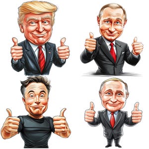 Putin caricature - Etsy 日本